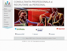 Tablet Screenshot of cprp.ro